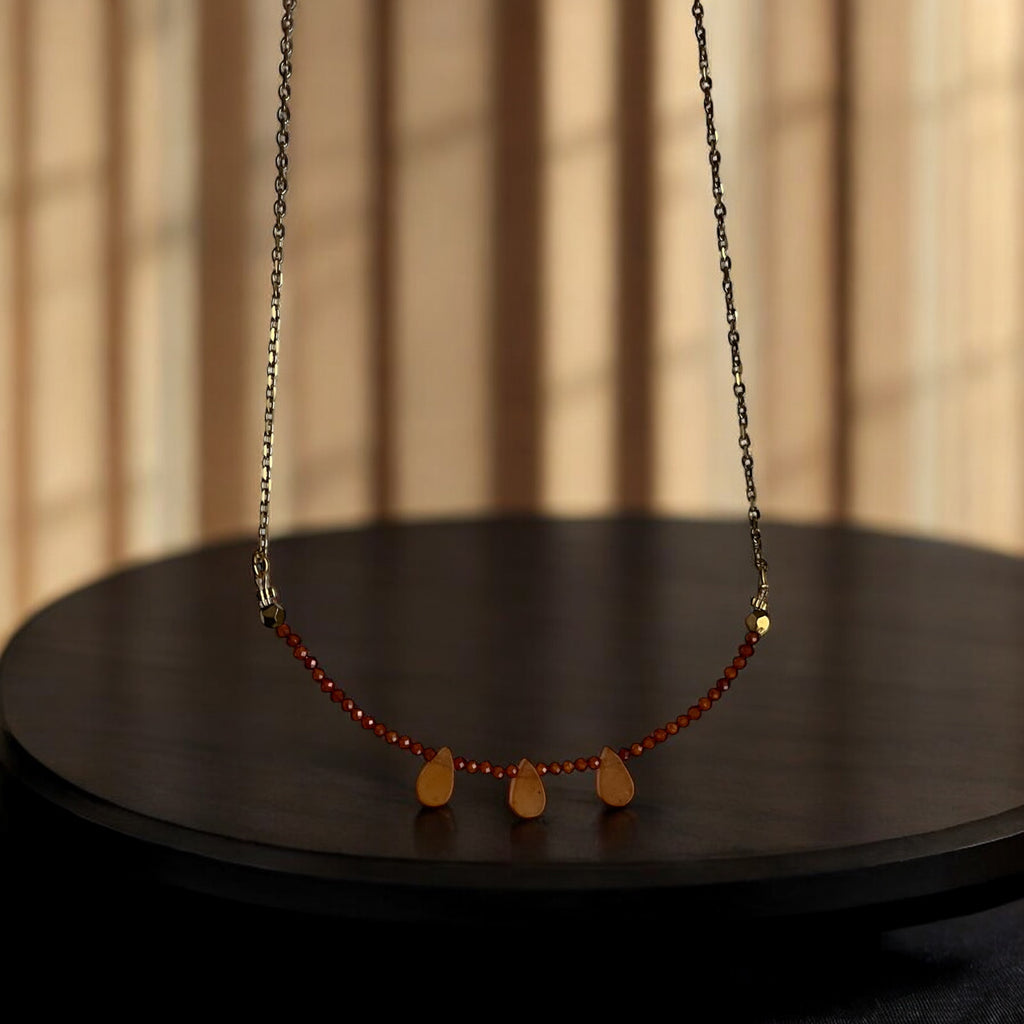 Iride arancione goccia