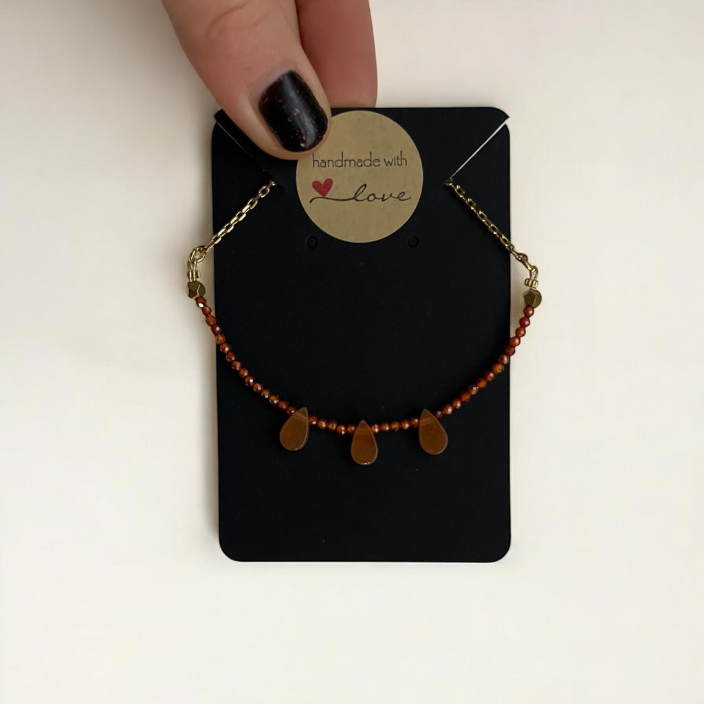 Iride arancione goccia